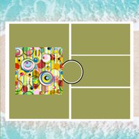 Personalized Photo Collage Beach Shower Curtain Thumbnail