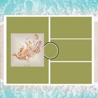 Personalized Photo Collage Beach Shower Curtain Thumbnail