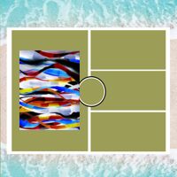 Personalized Photo Collage Beach Shower Curtain Thumbnail