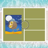 Personalized Photo Collage Beach Shower Curtain Thumbnail