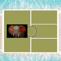 Personalized Photo Collage Beach Shower Curtain Thumbnail