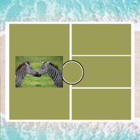 Personalized Photo Collage Beach Shower Curtain Thumbnail
