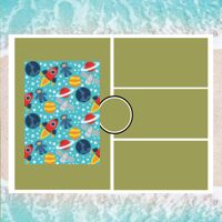Personalized Photo Collage Beach Shower Curtain Thumbnail