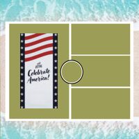 Personalized Photo Collage Beach Shower Curtain Thumbnail